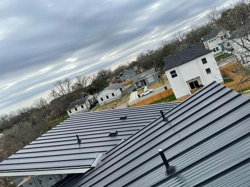 Standing seam metal roof panels with vents for Skylight Repair in Potomac